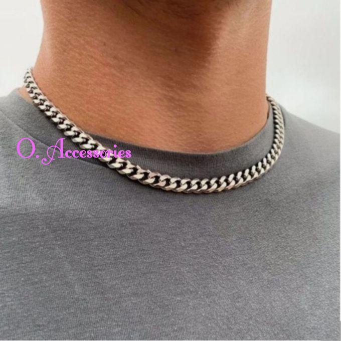 O Accessories Necklace Chain Silver Metal _for Men _ Stainless Steel