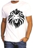 WILD LION WHITE Round Neck Polo T-shirt For Men/WOMEN