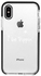 غطاء حماية من سلسلة إمباكت برو لهاتف أبل آيفون XS ماكس بطبعة عبارة "I Be Trippin" شفاف/ أبيض