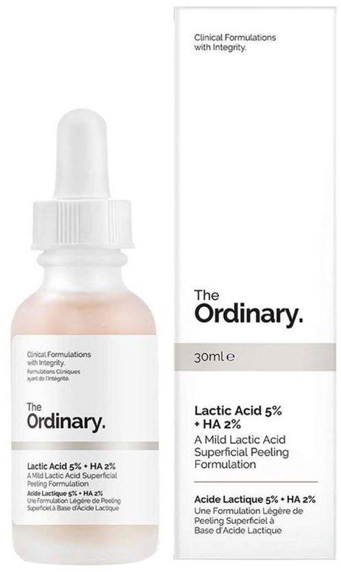 The Ordinary Lactic Acid 5% + Ha Acid Superficial Peeling Formulation Face Serum - 30ml