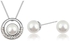 Simulated Pearl Cirlcle Jewelry Set (MM0017PSPR)