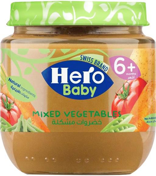 Hero baby mixed vegetables jar 130 gm