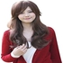 Charming Side Bangs Brown Big Wavy Fluffy Long Curls Curled Wig For Women