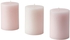 LUGNARE Scented pillar candle - Jasmine/pink 30 hr