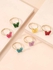 SHEIN Set Of 6 Pcs Butterfly Decor Ring