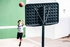 سلة كرة السلةB100للأطفال/ الكبار- أسود يمكن تعديلها بين 2.2 م إلى 3.05م