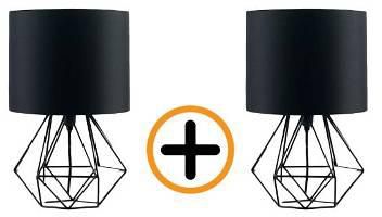 Desk Lamp, Set of 2 pieces, Black - C085
