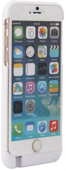 Ozone 3000mAh Power Bank Battery Case with Screen Protector for Apple iPhone 6 White