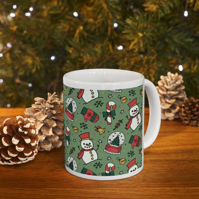 Christmas Holiday Cute Pattern Mug مج مطبوع للكريسماس