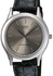 Casio Men's Silver Dial Leather Band Watch - MTP-1093E-8A