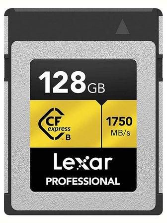 Professional 128GB CFexpress Type B Memory Card, Up To 1750MB/s Read, Raw 4K Video Recording, Supports PCIe 3.0 and NVMe 128 GB