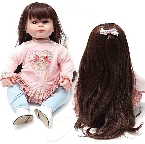Universal 22'' Handmade Lifelike Long Hair Girl Baby Doll Soft Silicone  Vinyl Reborn Dolls price from jumia in Nigeria - Yaoota!