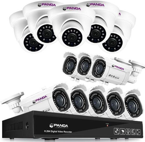 Panda Security 8 Camera Outdoor Verifocal 2.0 MP HD + 5 Camera Indoor 1 MP + XVR 16 Channels