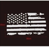 ملصق للسيارة بطبعة علم الولايات المتحدة الأمريكية