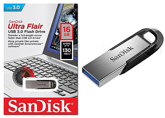 16GB Ultra Flair USB drive - 3.0 - Silver