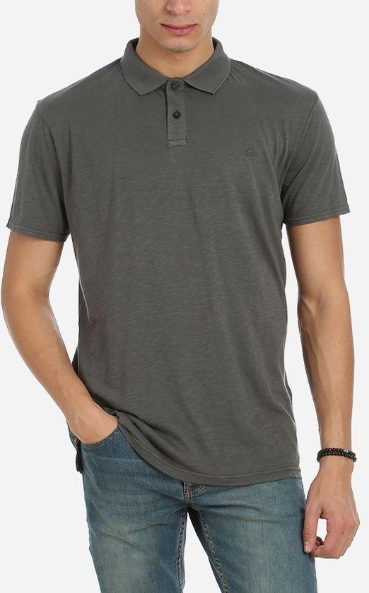 Quiksilver Cotton Polo Shirt - Dark Grey