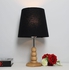 Wooden Lamp Engraving Wooden Color Shabwa Black Color Height 45 Cm