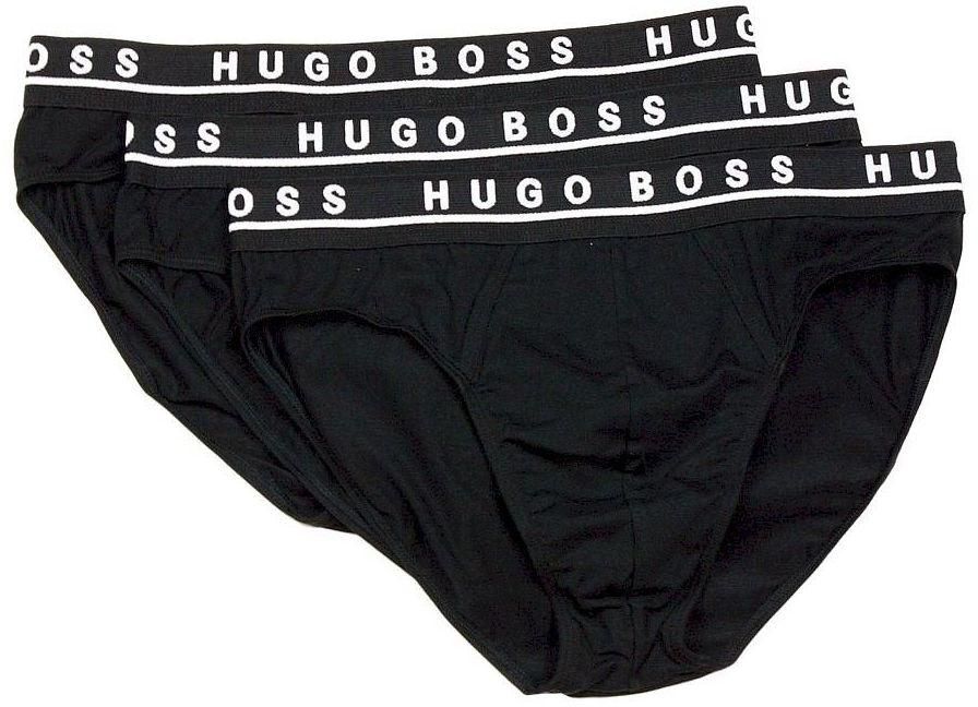 Hugo Boss Men'S 3 Pack Breif, 50236984 Black, L