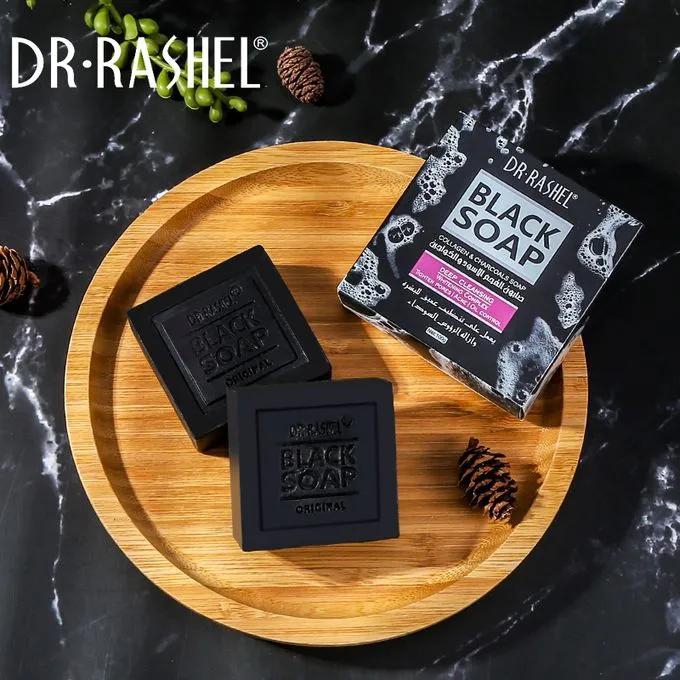 Dr. Rashel Collagen & Charcoal Black Soap -