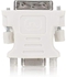 DVI24 Male to VGA 15 Pin Female Converter Adapter (White)