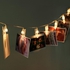 LED Photo Display String Lights with Timer Automatically ON/OFF Warm White 15ft/4.5m for Hanging Pictures Photos Cards and Notes Battery Powered Photo Banner Wall Decor Essential with Mini Clothespins