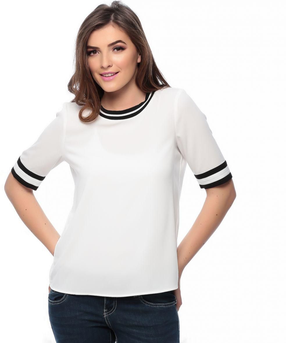 Vero Moda Half Sleeve T-Shirt for Women - S, Snow White