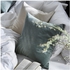 SANELA Cushion cover - grey-green 50x50 cm