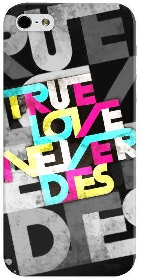 Stylizedd Slim Snap Case Cover Gloss Finish for Apple iPhone SE / 5 / 5S - True Love Never Dies