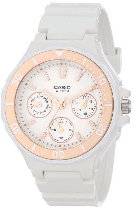 Casio Women's LRW250H-9A2 Rose Gold Bezel Watch