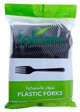Falcon Plastic Fork Black – PP (1 Pack x 50 Pieces)