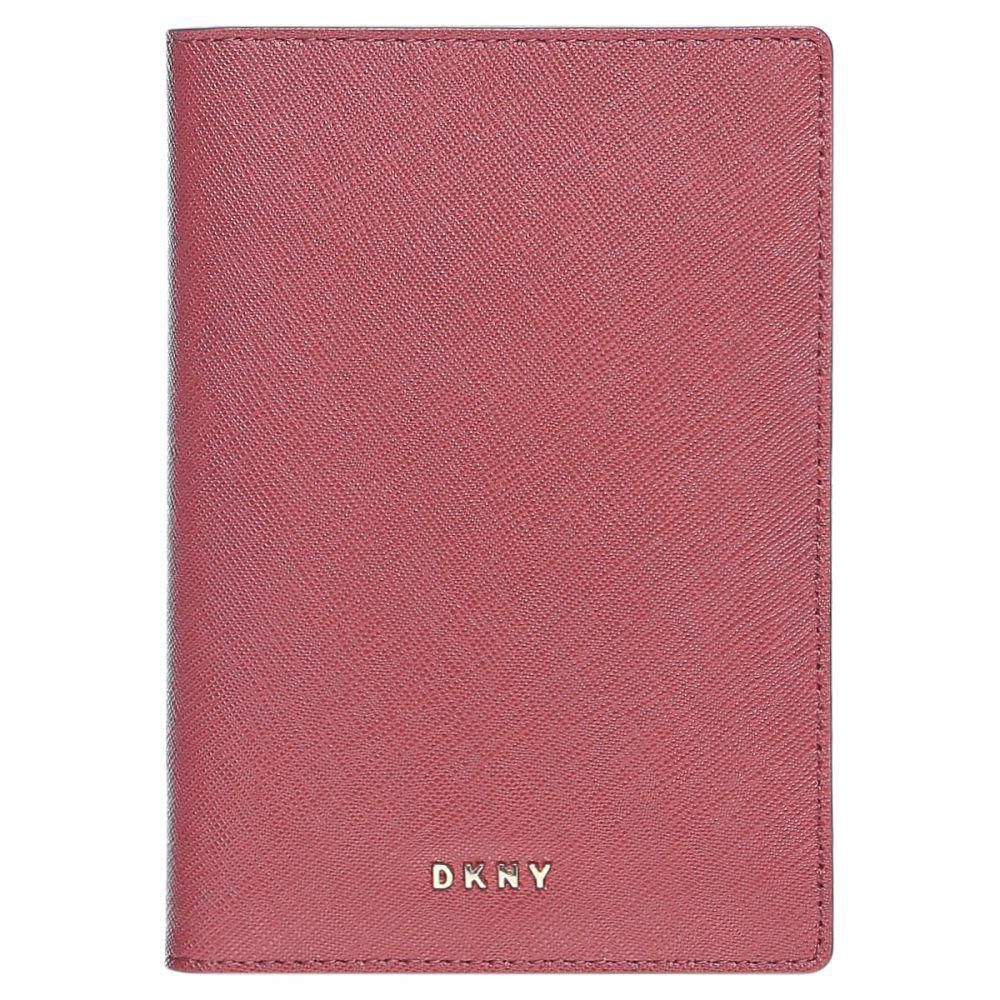 DKNY R362350408-628 Slgs  Bryant Park Passport Holder for Women -  Leather, Red