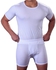 ROYAL TEX طقم ملابس داخلية بيضاء للرجال شورت و تيشيرت نص كم قطن 100% من رويال