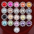 Lsthome 20MM Colored Pearl Flower Drills Round Diamond (20 Colors)