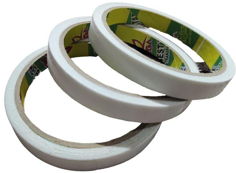 Double Face Tape Width 1 Cm - 3 Rollers