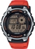 World Time Watch for Men by Casio , Digital , Resin , Red , AE-2100W-4AV