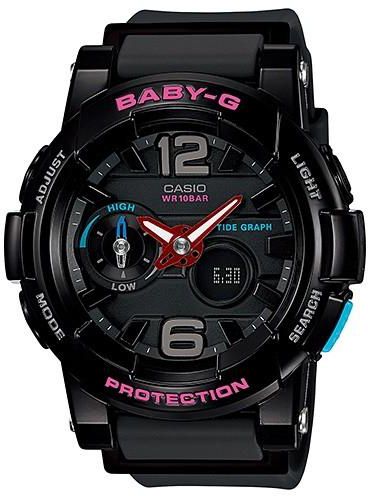 Casio Baby-G Digital-Analog Women's Casual Watch, Black - BGA180-1B