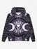 Gothic Halloween Galaxy Skulls Sun Moon Geometry Print Fleece Lined Hoodie For Men - 5xl