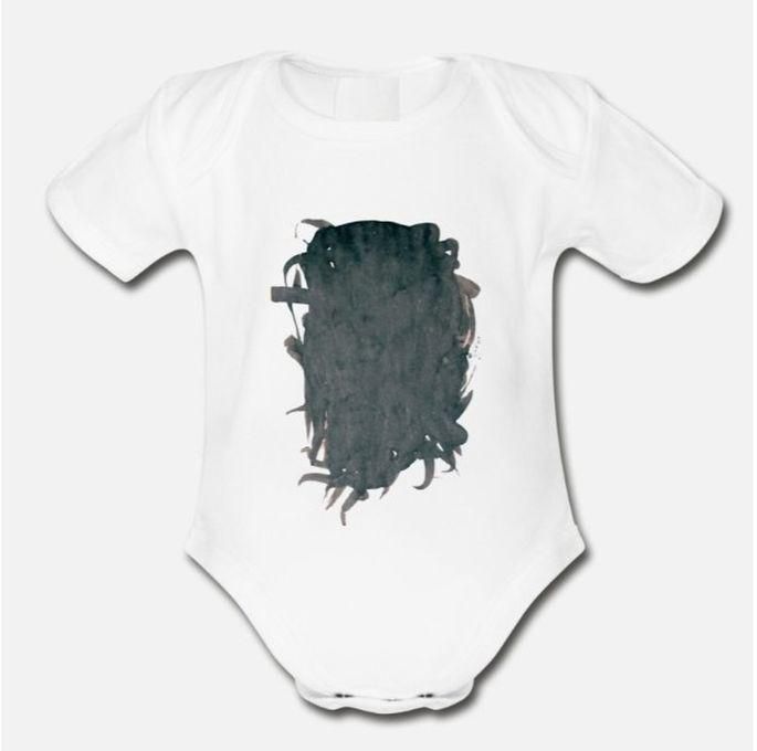 Black Hole Organic Short Sleeve Baby Bodysuit