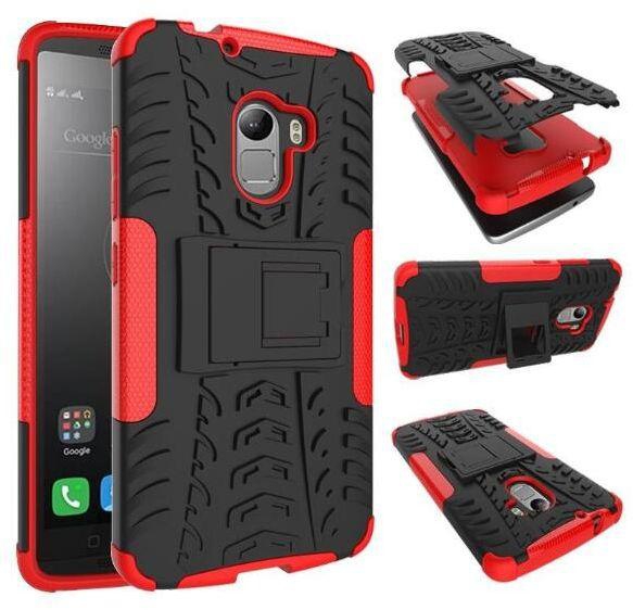 Lenovo A7010 / K4 Note -Heavy Duty Armor Hybrid ShockProof Defender Full-body Rugged Protective Hard Back Case Cover -Red-C162