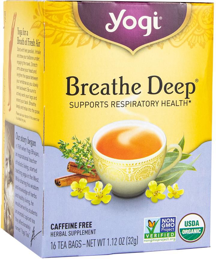BREATHE DEEP TEA (Organic, Caffine Free) 16 Tea Bags
