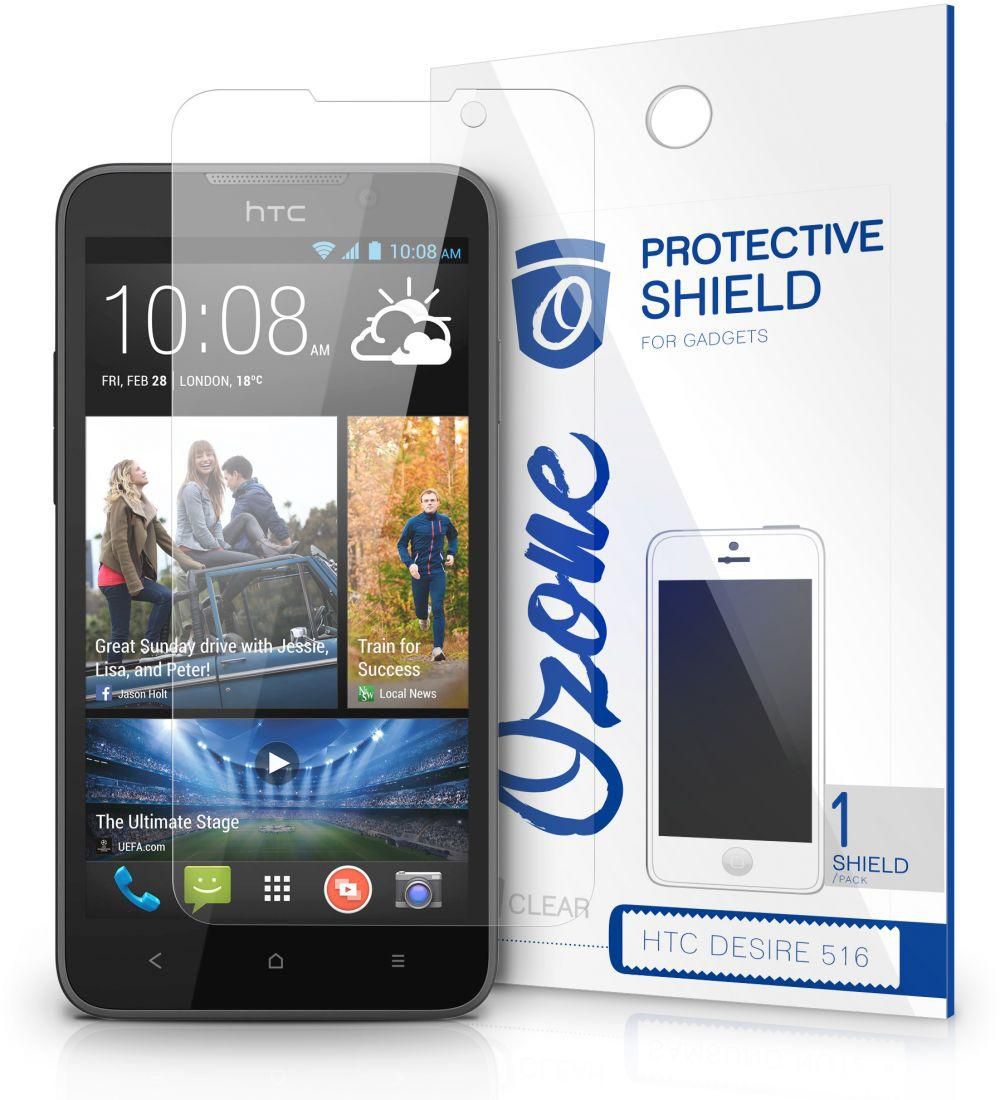 Ozone Crystal Clear HD Screen Protector Scratch Guard for HTC Desire 516