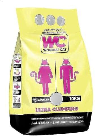 Wonder Cat Ultra-Clumping Cat Litter with Lavender Scent - 10 kg
