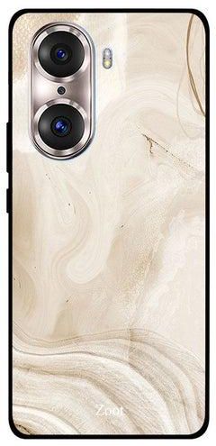 Protective Printed Case Cover for Honor 60 Pro Light Peach Sand Pattern