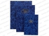 Deluxe Ruled Manuscript/Register Book 2QR, 10x8", 254x203 mm, 96 sheets, Blue