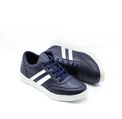 SHOES CLUB Lace Up Sneakers - Navy
