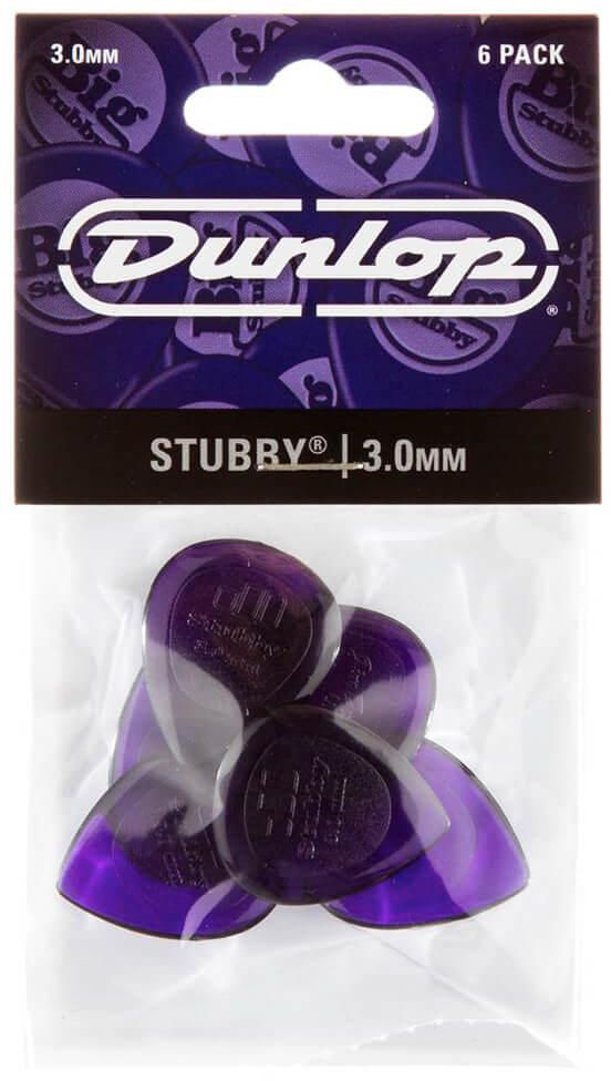 Buy Dunlop Stubby Jazz Pick 3.00mm 6 Pack Picks -  Online Best Price | Melody House Dubai