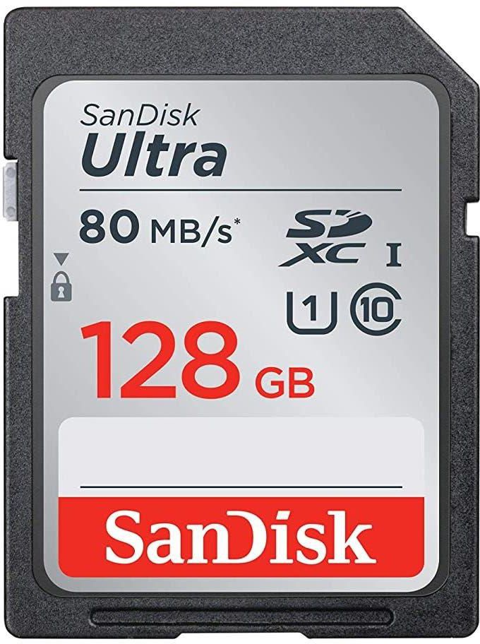 Get SanDisk SDSDUNC-128G-GN6IN Ultra SDHC Memory Card, 128 GB, 80MB/s, C10 - Black with best offers | Raneen.com