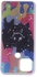 OPPO A15 / A15S - Smiley Face Multicolor Silicone Cover With Stars And Glitter