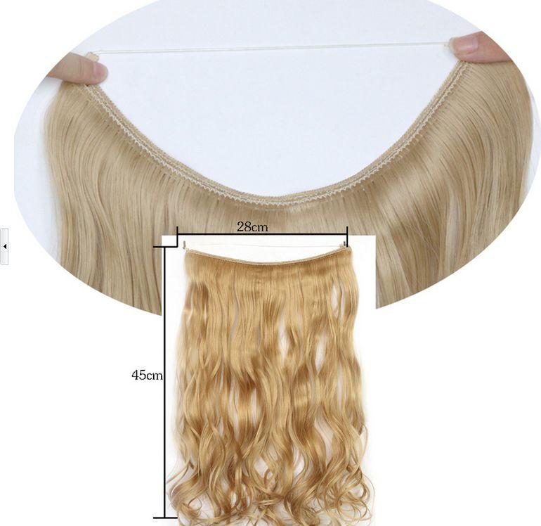 Fashion long curly elegant curtain line Hair Extension 8008-17