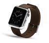 Wearlizer XHS Replacement Leather Watch Strap with Metal Clasp Adapter for Apple 38mm - Brown